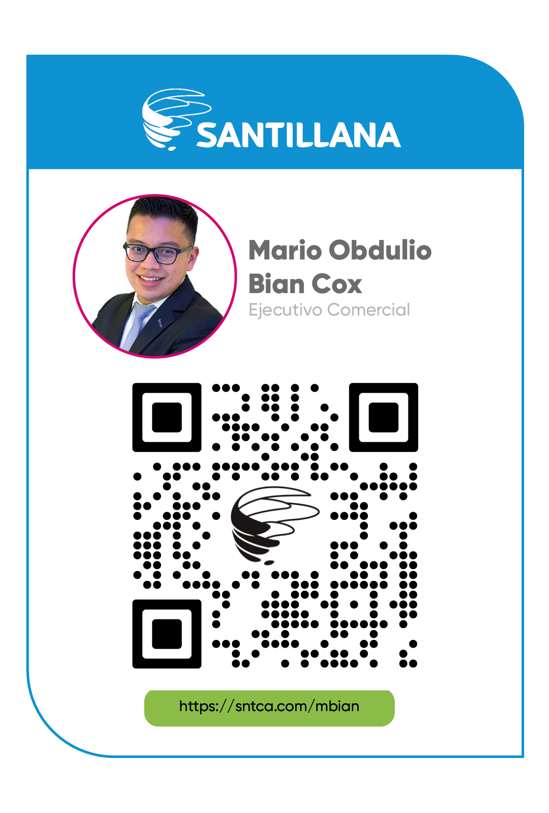 Código QR de Mario Obdulio Bian Cox