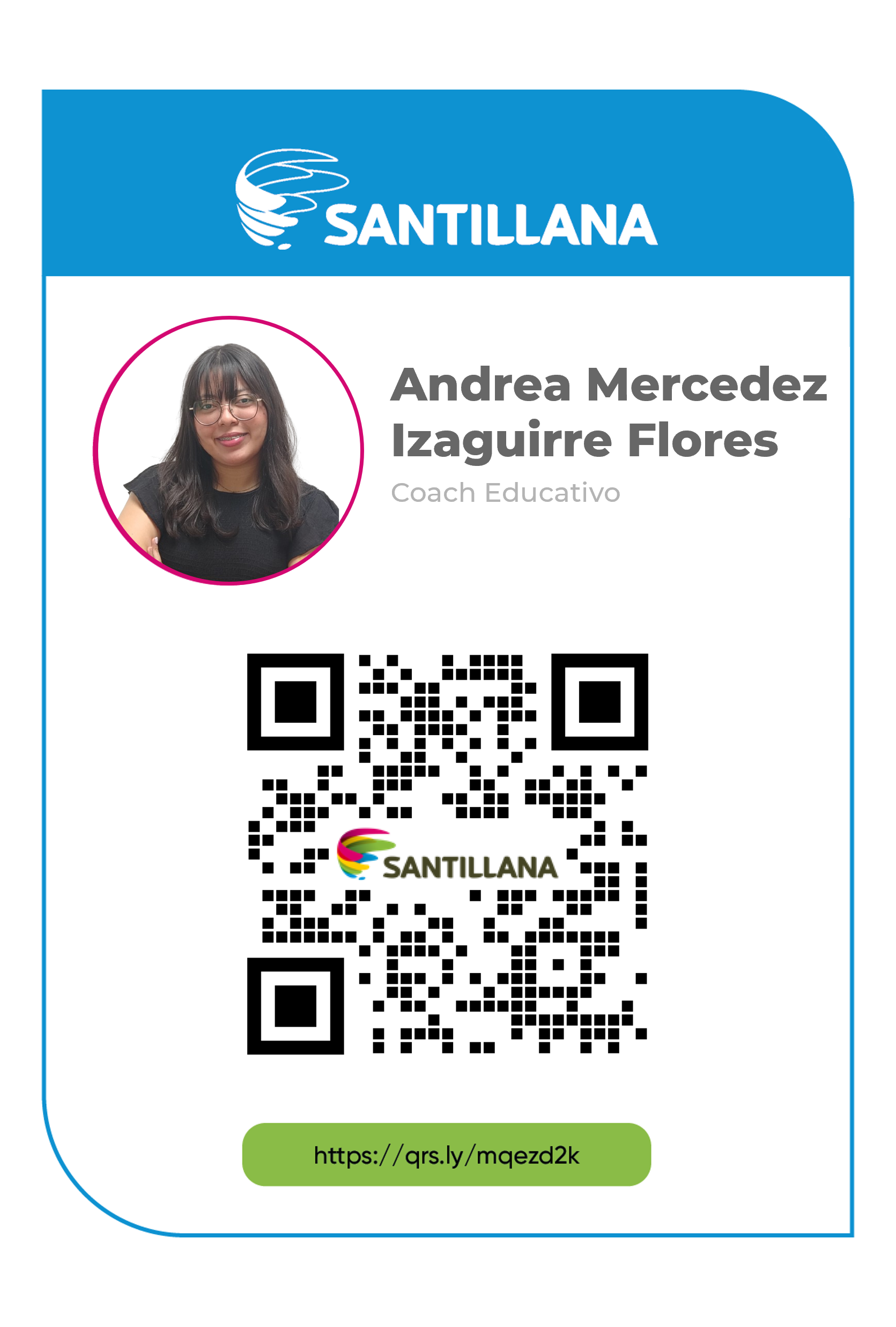 Código QR de Andrea Mercedez Izaguirre Flores