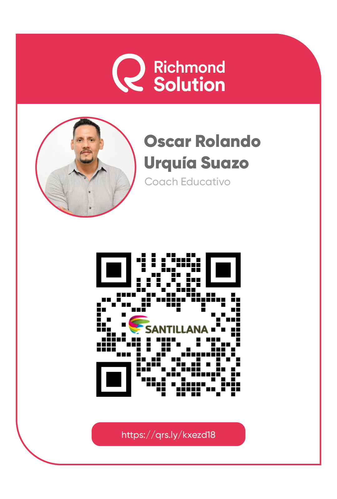 Código QR de Oscar Rolando Urquía Suazo